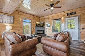 Fernseher, Kamin