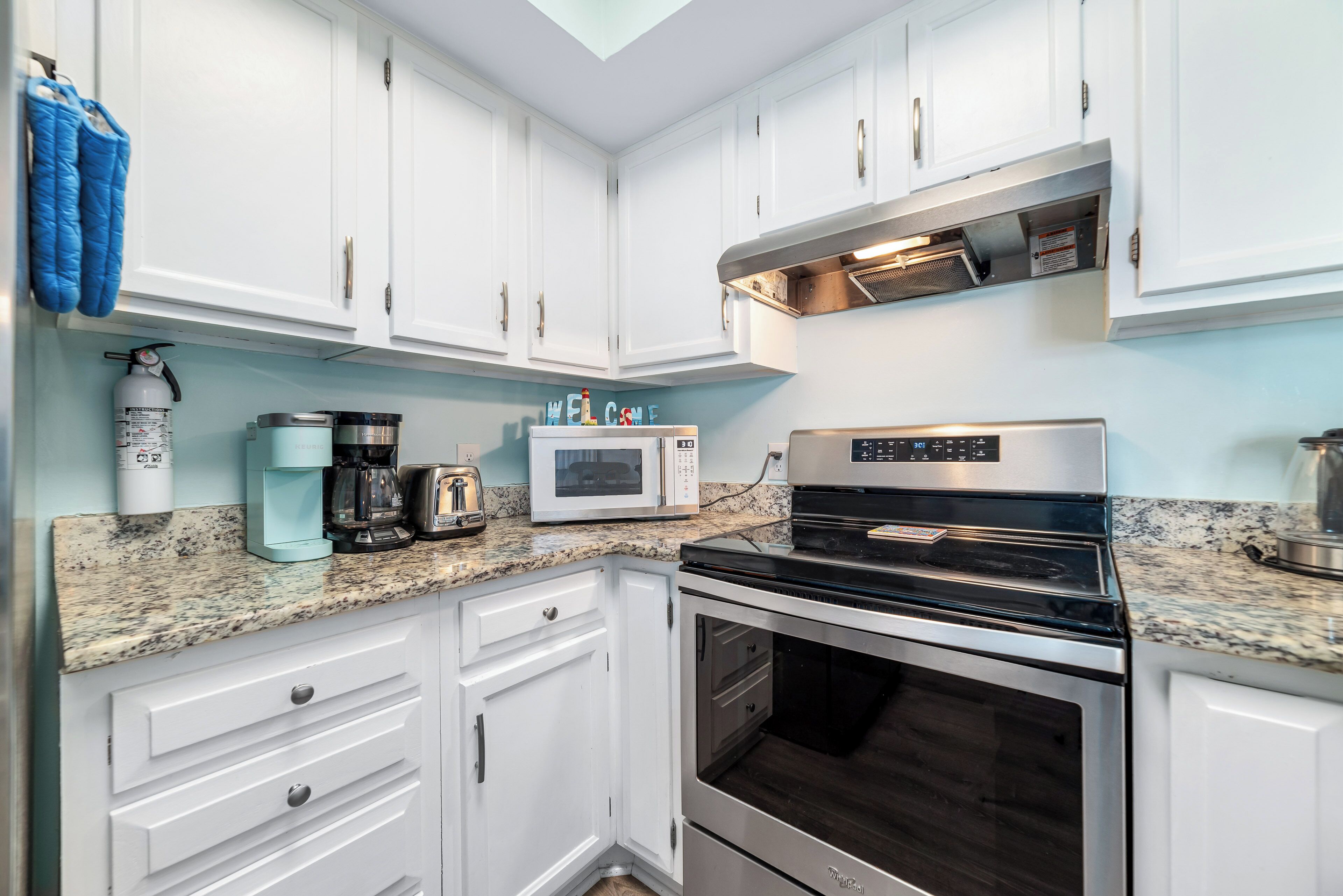 Microwave, oven, stovetop, dishwasher