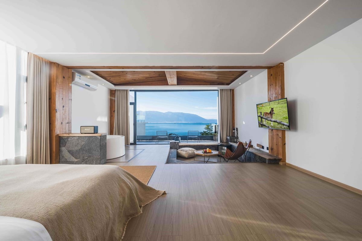 Kahden hengen romanttinen huone, patio, merinäköala | Näkymä huoneesta