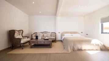 City Double Room, Patio, Courtyard View | Living area | 55-inch LCD TV with cable channels