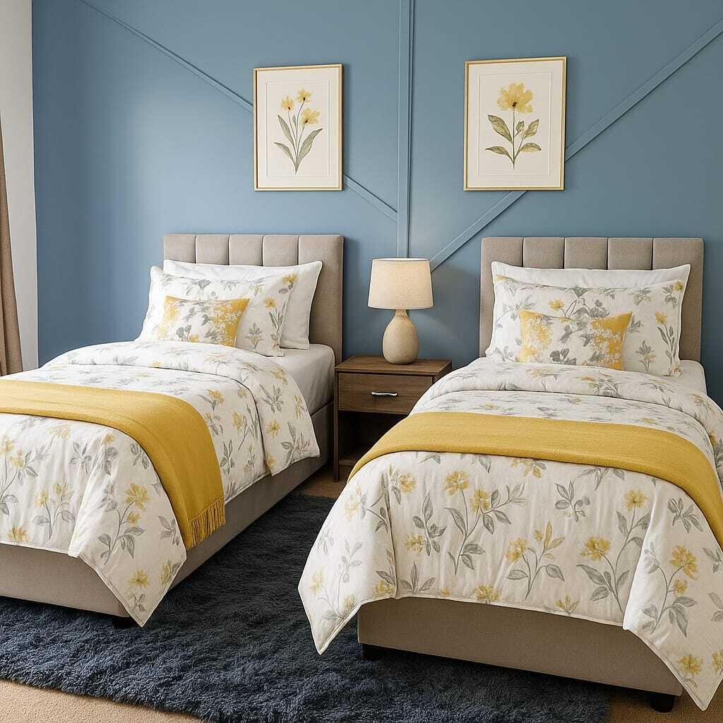 Tabla de planchar con plancha, wifi, ropa de cama