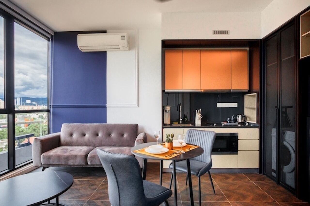 豪華公寓, 廚房, 城市景 | 私人廚房 | 雪櫃、微波爐、廚房用具/餐具/器皿