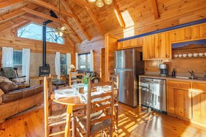 Interior - Creekside Log Cabin Retreat in Black Mountain (Black Mountain)
