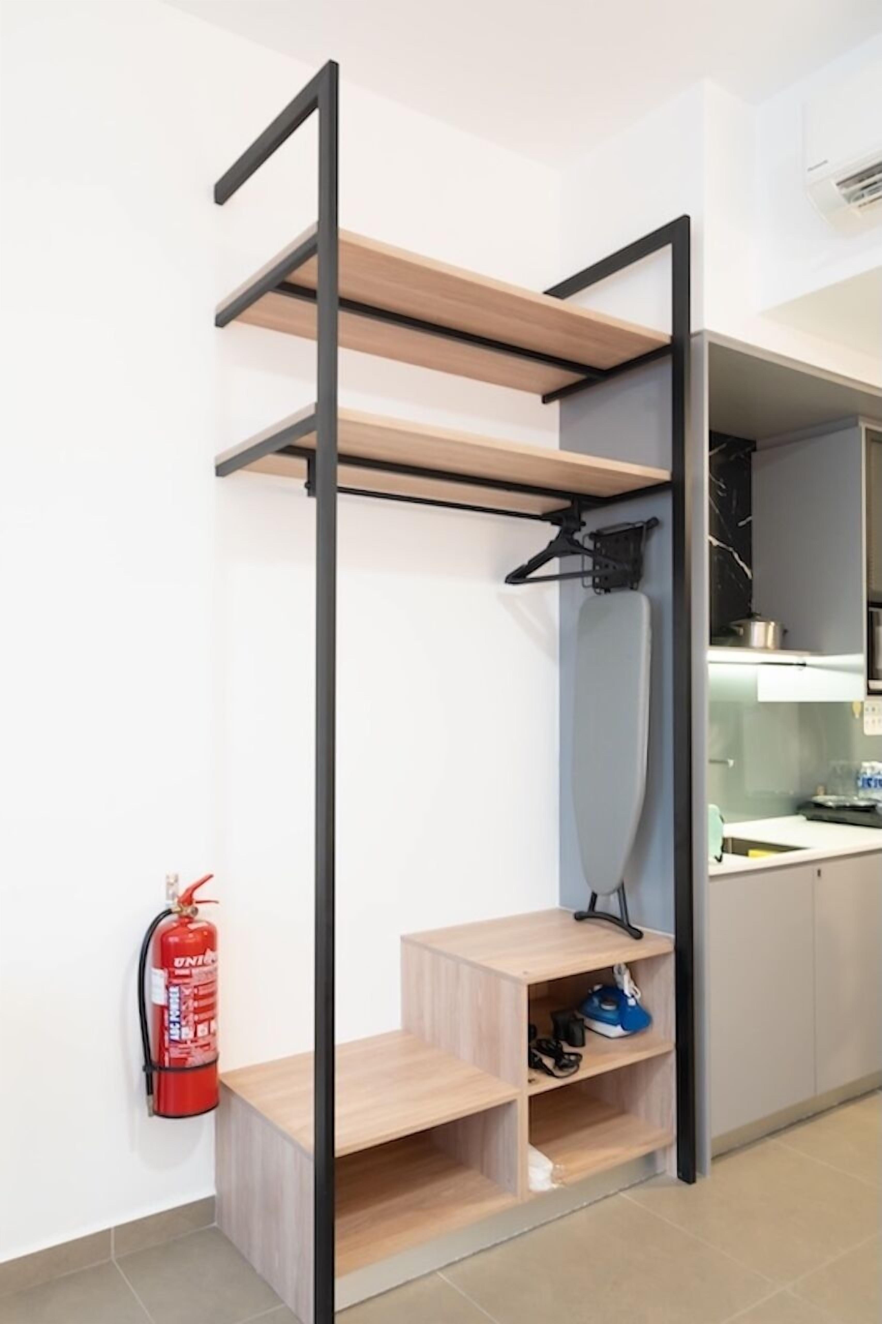 Studio Suite dành cho gia đình, 2 giường cỡ queen, quang cảnh thành phố | Bếp riêng | Tủ lạnh, lò vi sóng 