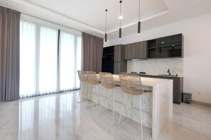 Biệt thự Deluxe, 3 phòng ngủ, quang cảnh vườn | Bếp riêng