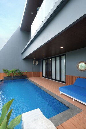 Deluxe-villa - 3 soveværelser - udsigt til have | Terrasse/gårdhave