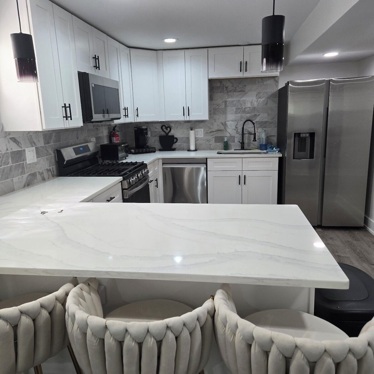 Microwave, oven, stovetop, dishwasher