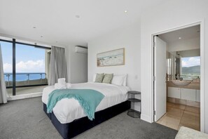 Panoramic Apartment, Ocean View | Laptop workspace, blackout drapes, iron/ironing board, free WiFi - U Suites at The Links (Paraparaumu)