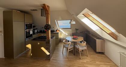 Loft apartment by Vyšehrad Walls