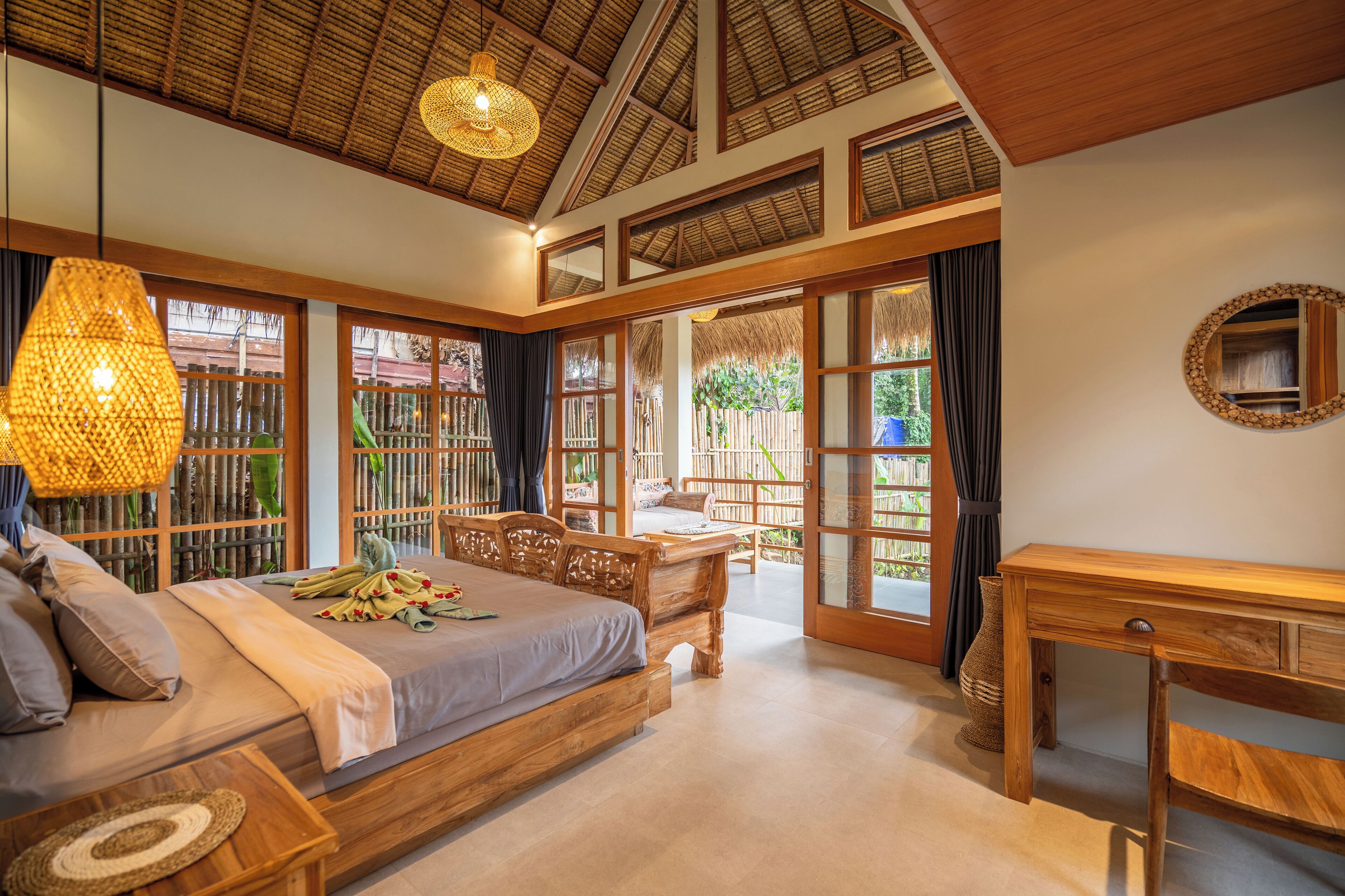 Villa, 1 Bedroom, Pool View | In-room safe, free WiFi, bed sheets