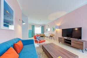 Apartment, 2 Bedrooms, Kitchen | Living area - Colourful Spacious Maisonette with Yard (San Pawl il-Baħar)