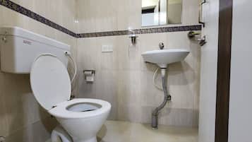 Shower, towels, soap