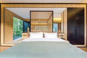 Panoramic Double Room, Mountain View | Living area