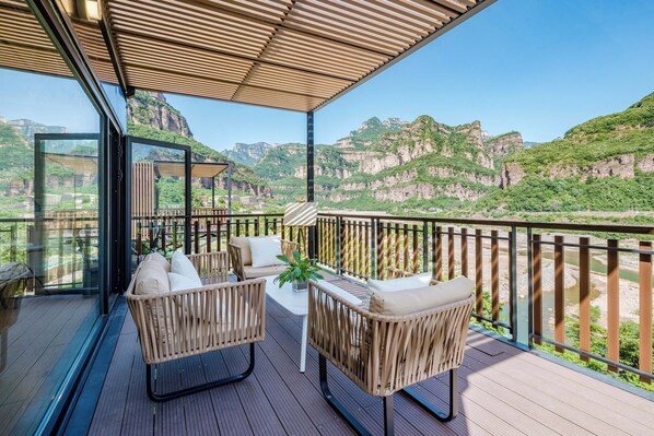 Panoramic Double Room, Mountain View | Balcony view
