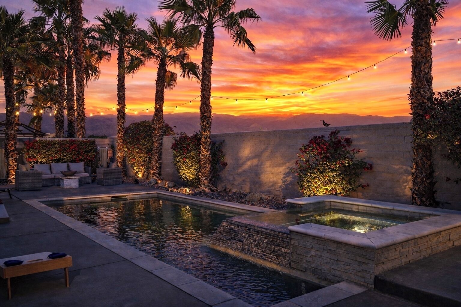 Alberca al aire libre y alberca climatizada