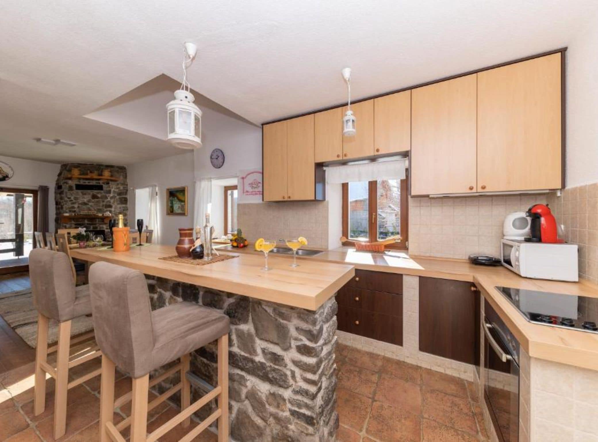 Casa (Three bedroom villa with pool and hot) | Cozinha privada | Geladeira