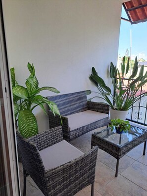Terrace/patio - Bright and Spacious, and just a short walk to Beach and Restaurants (Bucerías)