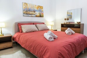 Apartment, 3 Bedrooms, Balcony, City View | Blackout curtains, iron/ironing board, free WiFi - Cosy APT in Sliema- 2 mins walk from sea (Sliema)