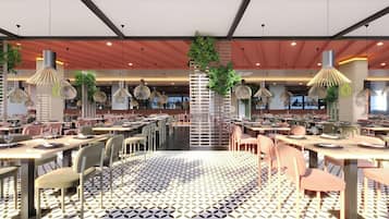 Free daily buffet breakfast