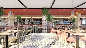 Buffet déjeuner gratuit tous les jours