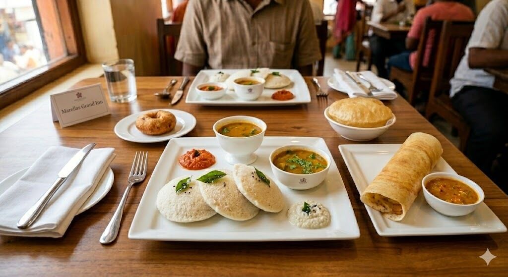 Colazione completa, servita tutte le mattine (100 INR a persona) 