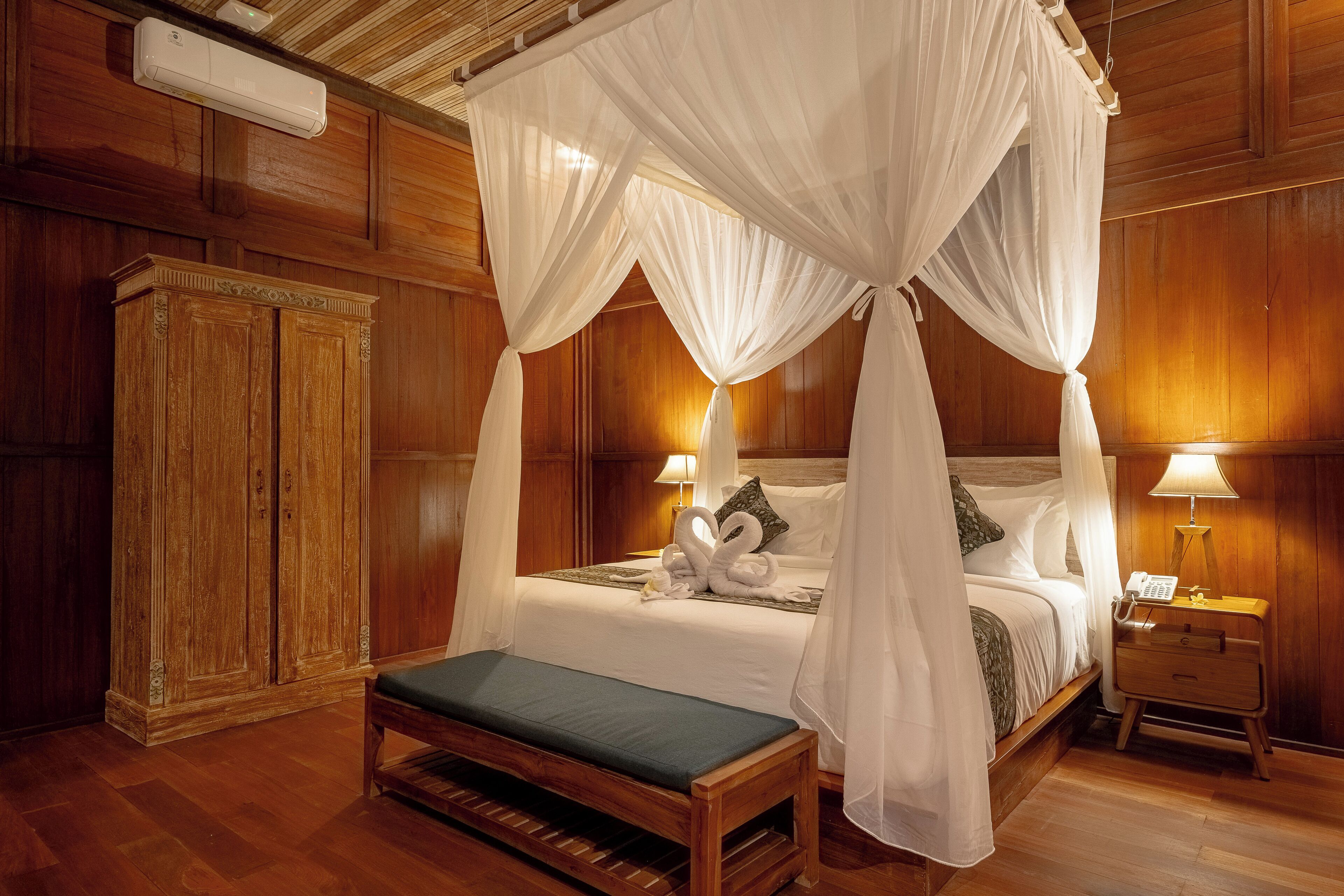 別墅, 1 間臥室 (Pool) | 迷你吧、免費無線上網、床單