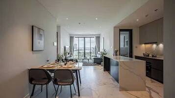 Presidential Suite, 2 Bedrooms, Club Lounge Access, City View | Egyptian cotton sheets, premium bedding, down comforters