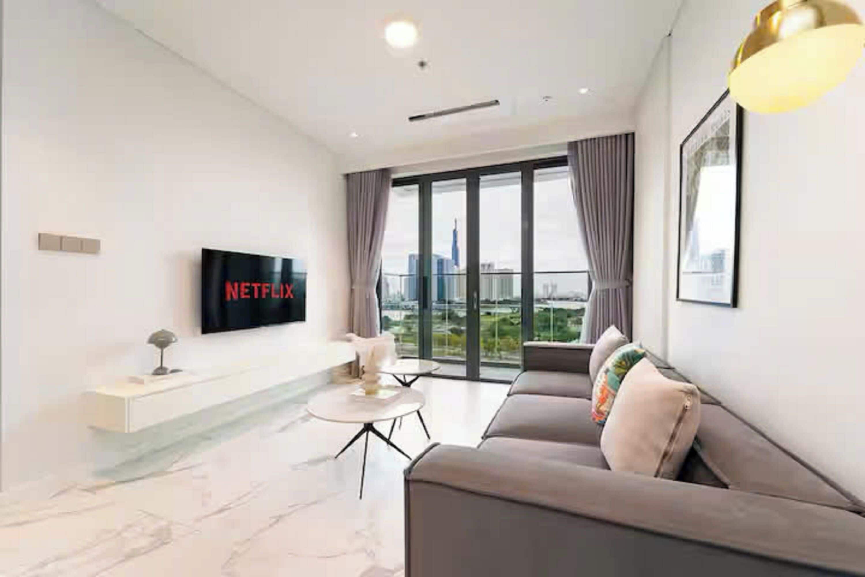 Suíte família, 3 quartos, acesso ao Club Lounge, vista para a cidade | Roupas de cama de algodão egípcio, roupas de cama premium