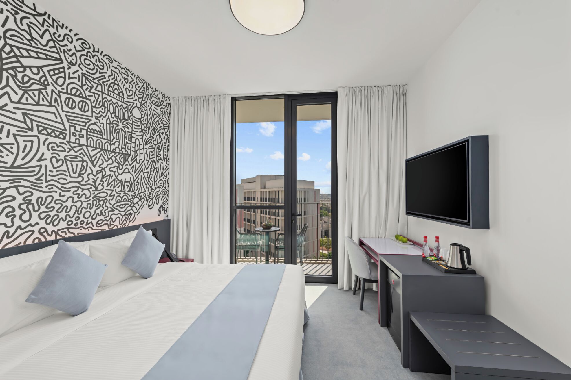 In-room safe, desk, laptop workspace, iron/ironing board