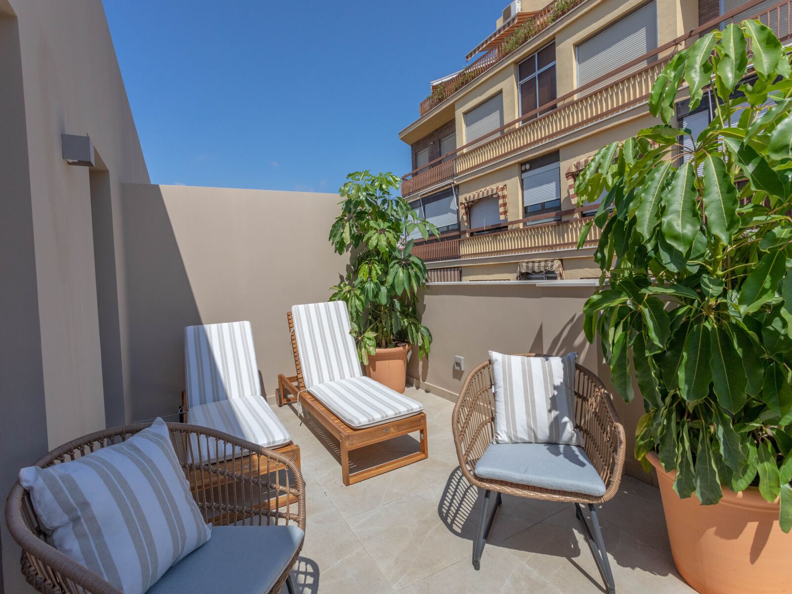 Penthouse, patio, vue ville | Terrasse/Patio