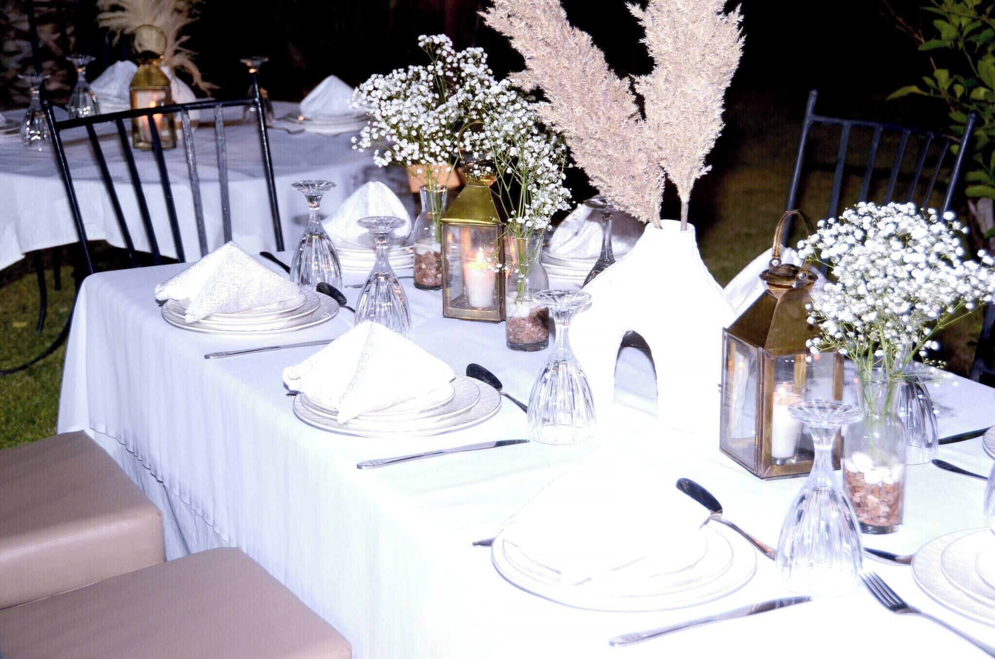 Utendørs bankettområde