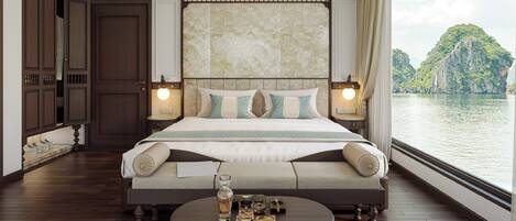 Quarto elite, vista para o oceano | Frigobar, escrivaninha, espaço de trabalho para notebook