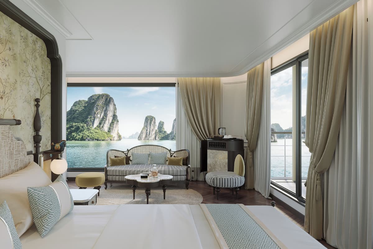 Luxury Room, Ocean View | Desk, laptop workspace, soundproofing, iron/ironing board