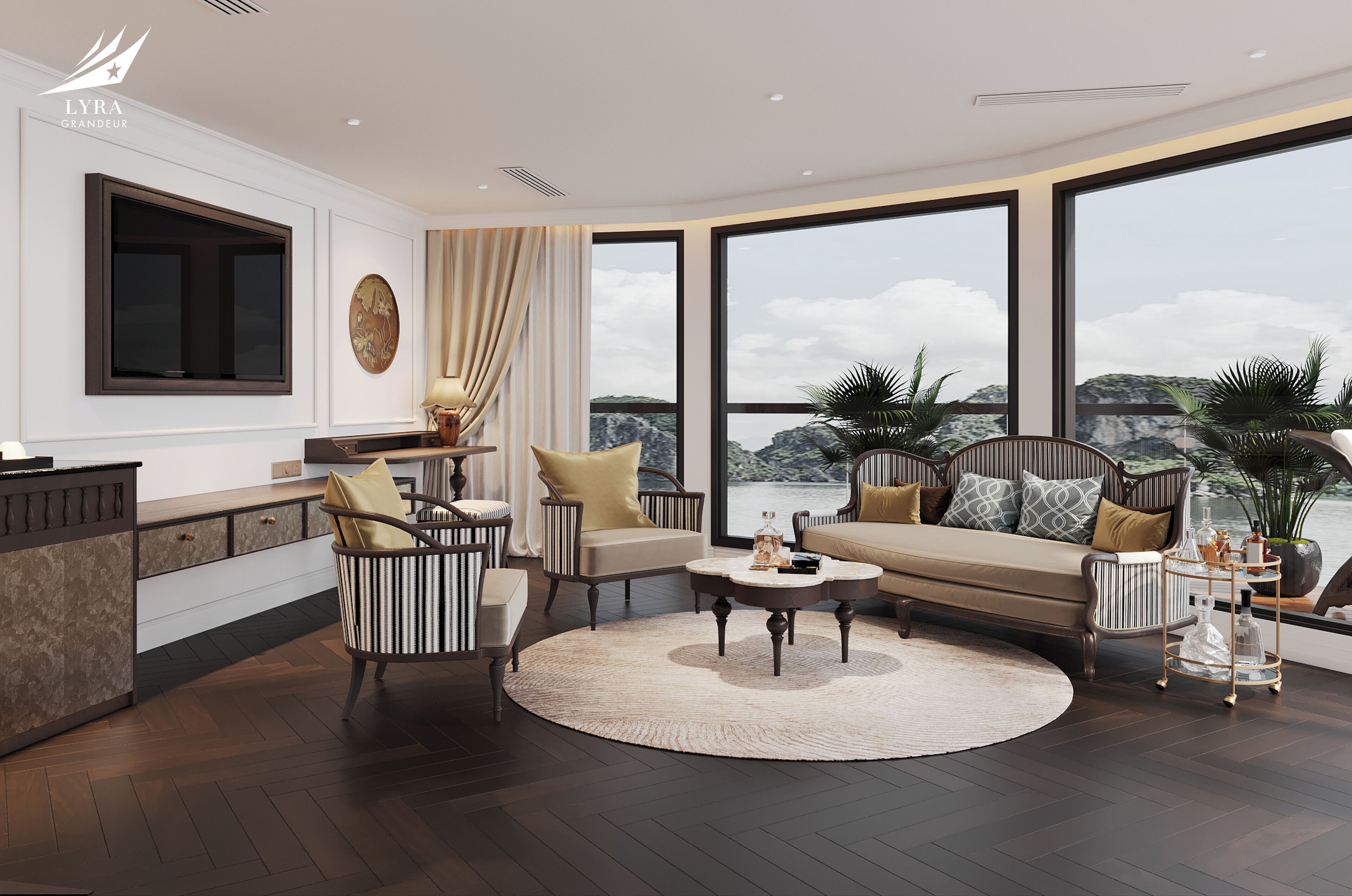 Presidential Room, Ocean View | Living area