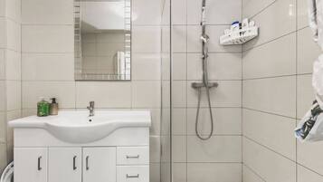Shower, hair dryer