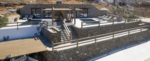 Terrace/patio - Apartment 'Bonsai Luxury One-Bedroom House' with Mountain View, Wi-Fi and Air Conditioning (Γλινάδο)