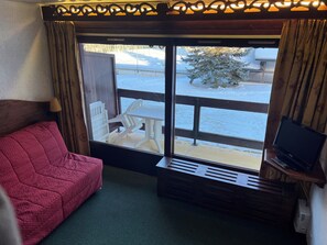 Living area - Studio rental at the foot of the slopes (Megève)