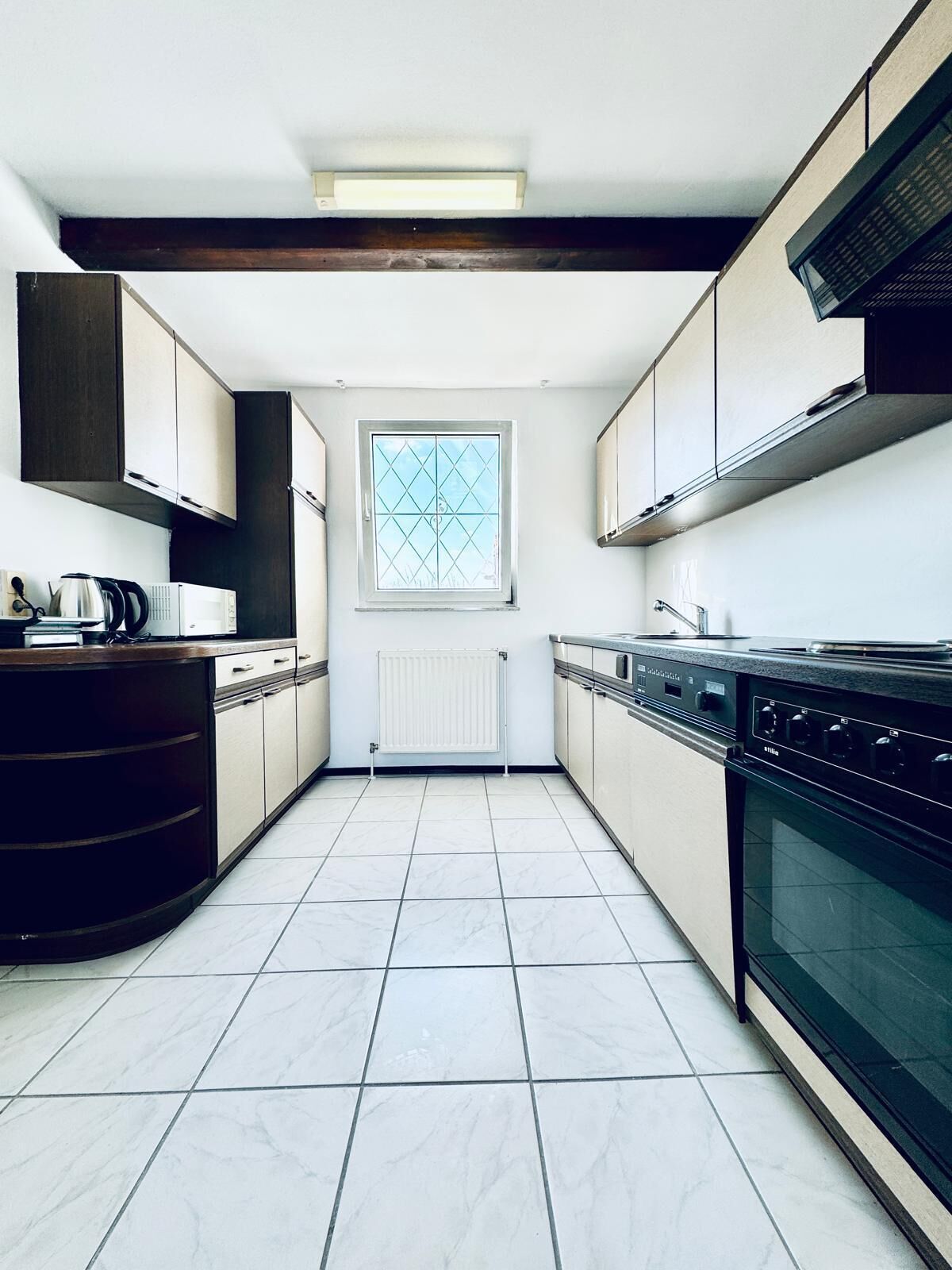 Basic-Apartment | Eigene Küche | Kühlschrank, Mikrowelle, Ofen, Herdplatte