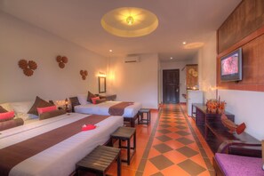 Family Room, Balcony, Garden View | Desk - Kravan Siem Reap Boutique Villa (Siem Reap)