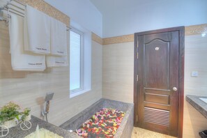 Secadora de cabello, toallas, jabón, shampoo 