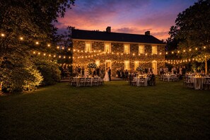 Outdoor banquet area - 7BR Historic Estate | Weddings & Retreats (Coatesville)