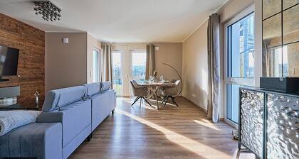 Luxury suite with infrared sauna, electric fireplace & panoramic abbey view