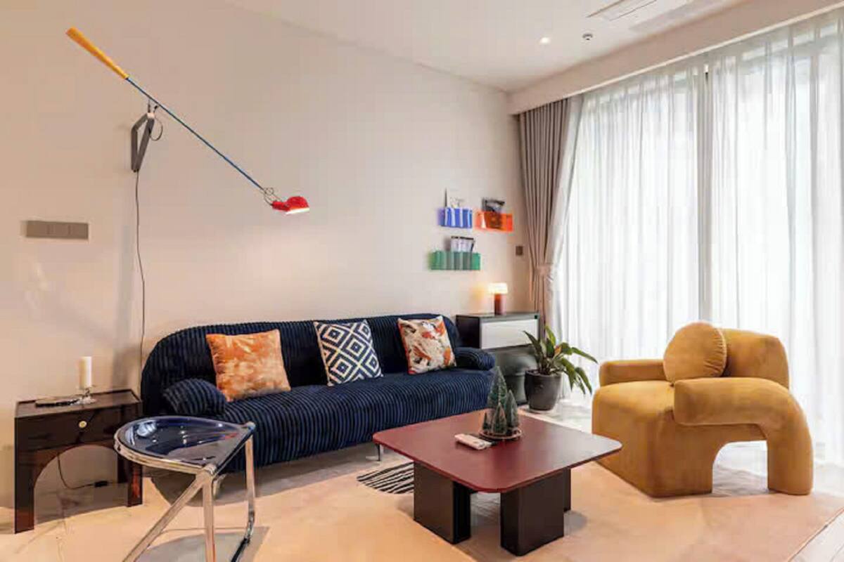 Suíte família, 3 quartos, acesso ao Club Lounge, vista para a cidade | Roupas de cama de algodão egípcio, roupas de cama premium