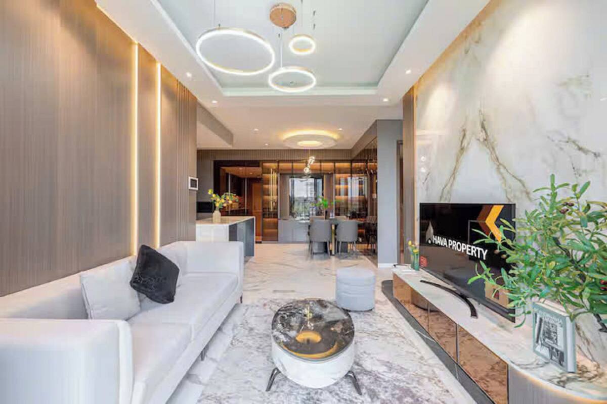 Suíte presidencial, 2 quartos, acesso ao Club Lounge, vista para a cidade | Roupas de cama de algodão egípcio, roupas de cama premium