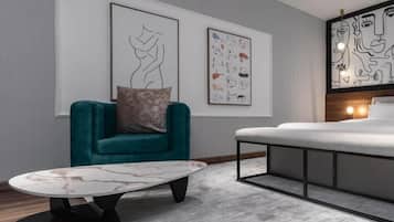 Caja de seguridad en la habitación y escritorio