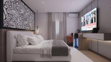 خزنة داخل الغرفة ومكتب ومساحة عمل للكمبيوتر المحمول وواي فاي مجانًا