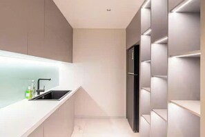 Suíte família, 3 quartos, acesso ao Club Lounge, vista para a cidade | Roupas de cama de algodão egípcio, roupas de cama premium