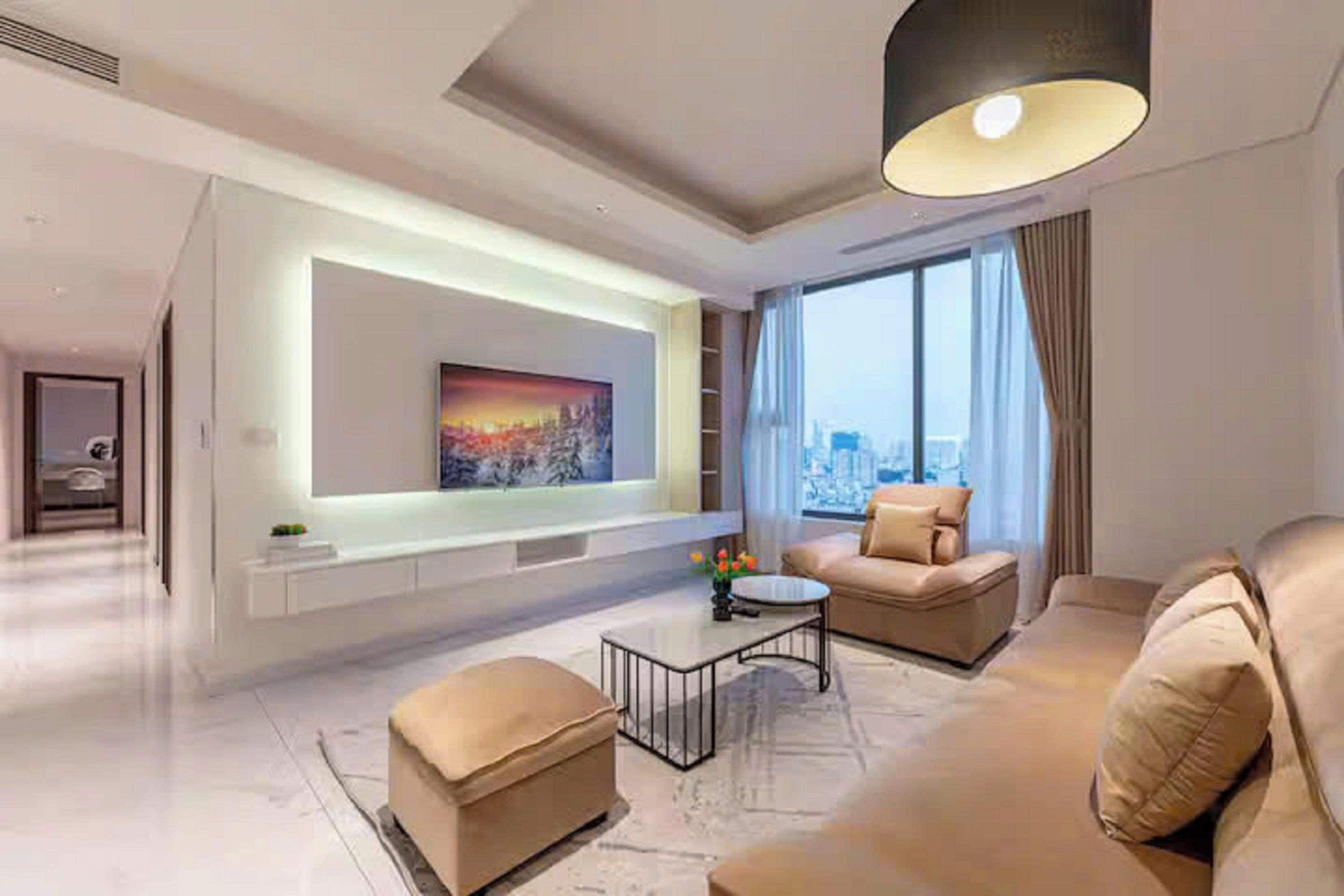 Family Suite, 3 Bedrooms, Club lounge access, City View | Egyptian cotton sheets, premium bedding, down duvets