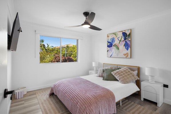 公寓, 阳台, 花园景观 | 熨斗/熨衣板、免费 WiFi