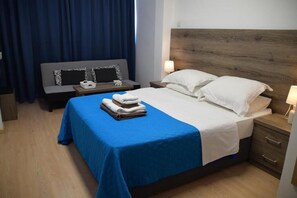 Iron/ironing board, WiFi, bed sheets - Comfortable 1-Bed Apartment in Beachfront Block, Ideal Location (Larnaka)